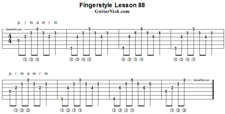 Fingerstyle lesson 88