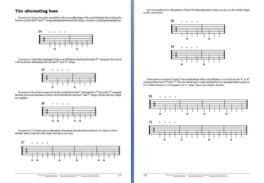 Fingerpicking guitar method Book+ Video tutorials