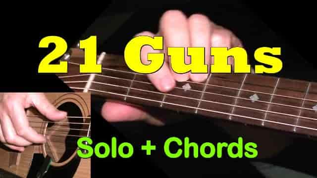 21 Guns - Green Day | Easy Guitar Tab | Chords