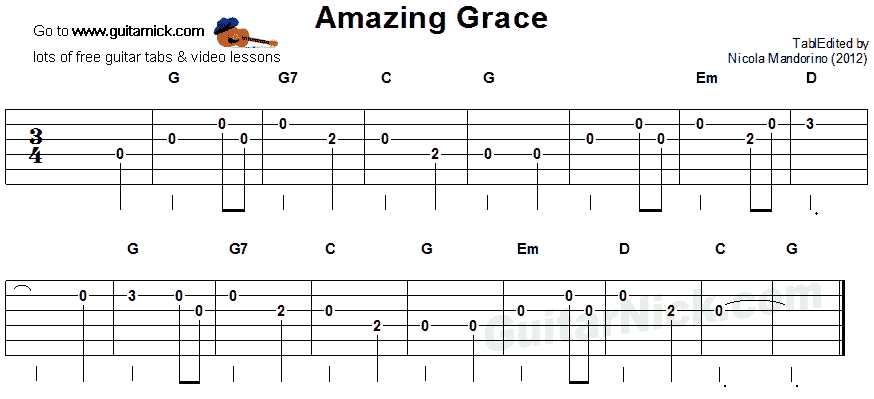 Amazing Grace | Guitar Tab Amazing Grace | Guitar Tab