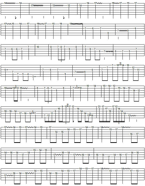 Canon Rock - guitar solo tab 2