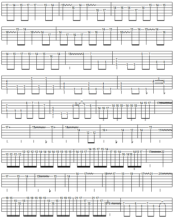 Canon Rock - guitar solo tab 3