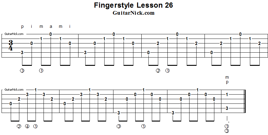 Fingerstyle lesson 26