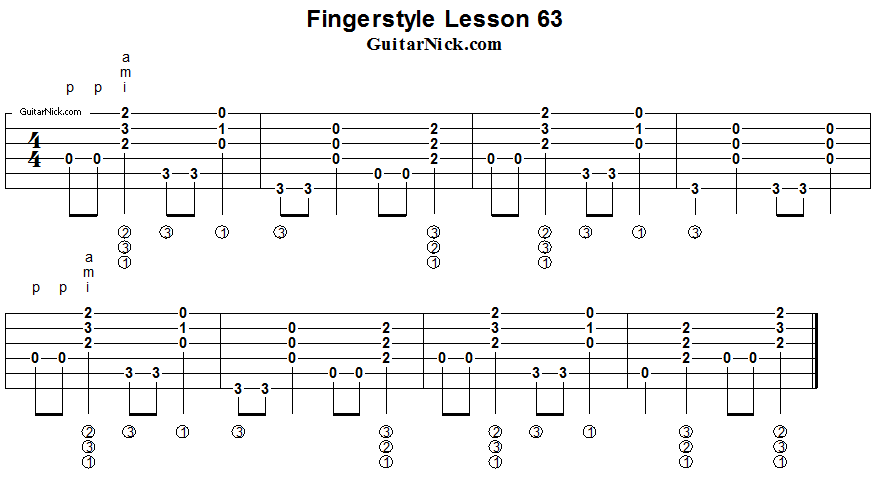 Fingerstyle lesson 63