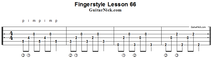 Fingerstyle lesson 66