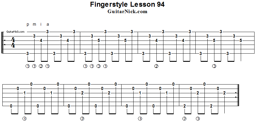 Fingerstyle lesson 94