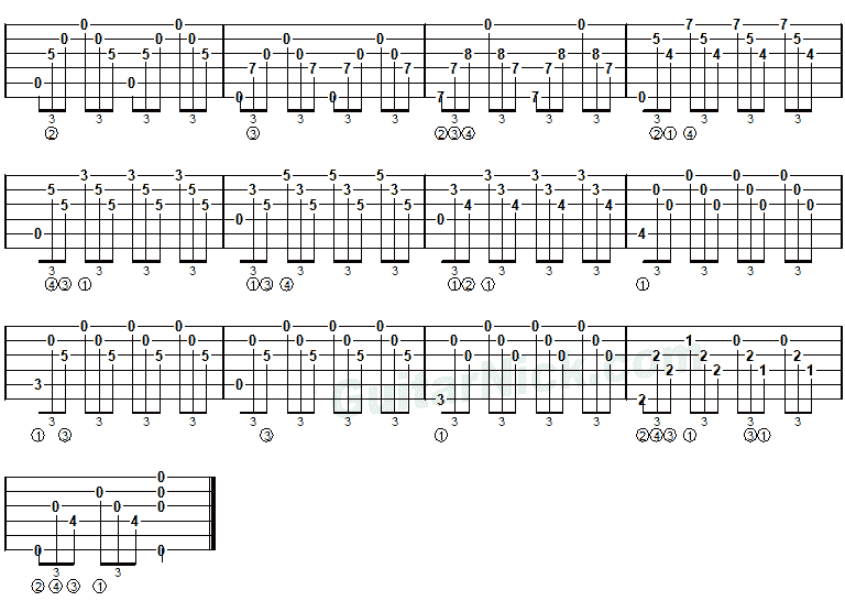 Hug Me by Nicola Mandorino - guitar tab 2