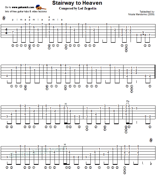 Stairway To Heaven - Guitar Tab