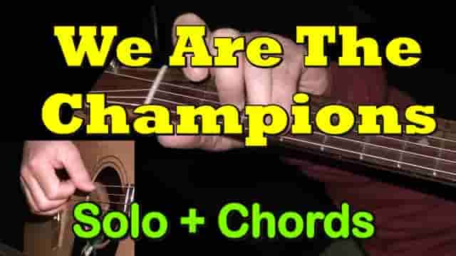 WE ARE THE CHAMPIONS - easy guitar tab
