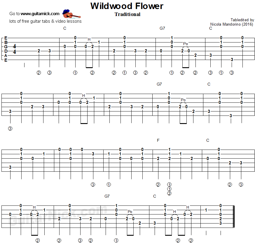 Wildwood Flower Flatpicking Guitar