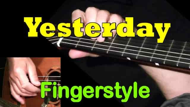 Yesterday (The Beatles) - fingerstyle guitar tab